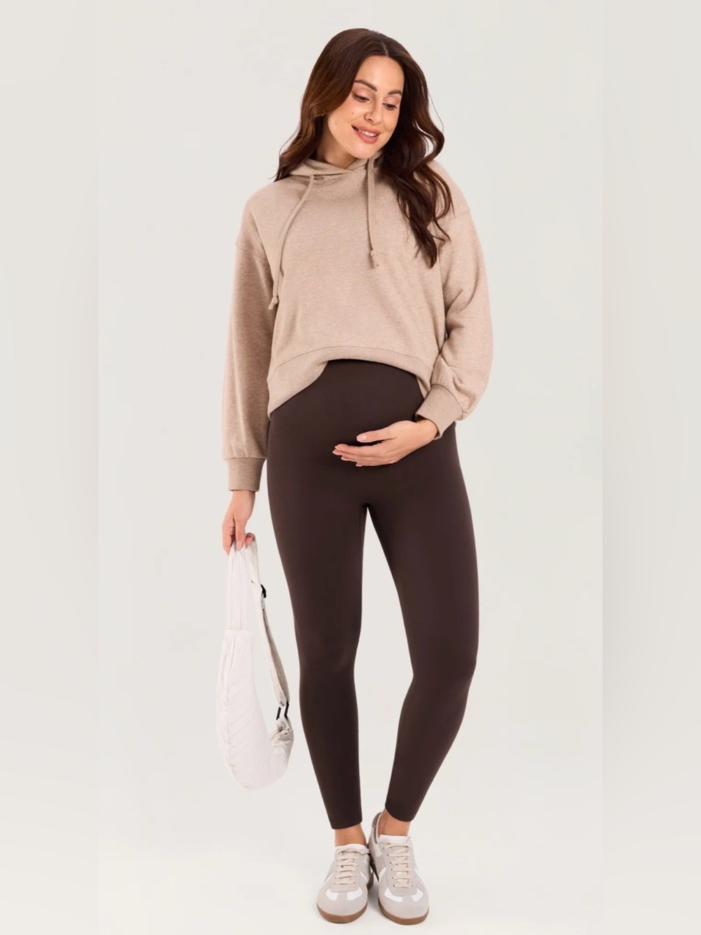 NWT Momanda Natrelax Seamless-Front Maternity Leggings 25 Brown Sold Out Online